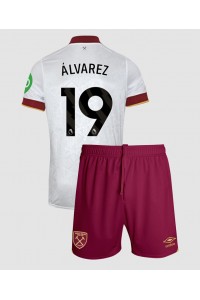 West Ham United Edson Alvarez #19 Babyklær Tredje Fotballdrakt til barn 2024-25 Korte ermer (+ Korte bukser)